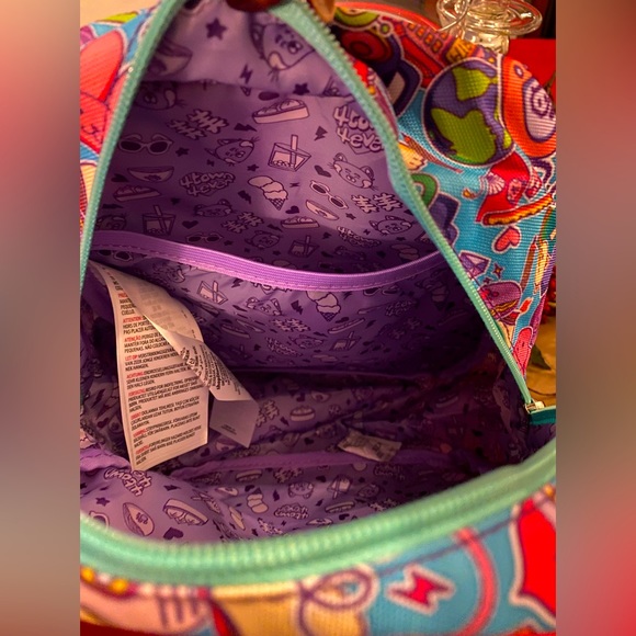 NWT - LOUNGEFLY + DISNEY PIXAR EDITION MINI BACKPACK🩵🎒💎🎁🩷 - Picture 5 of 15